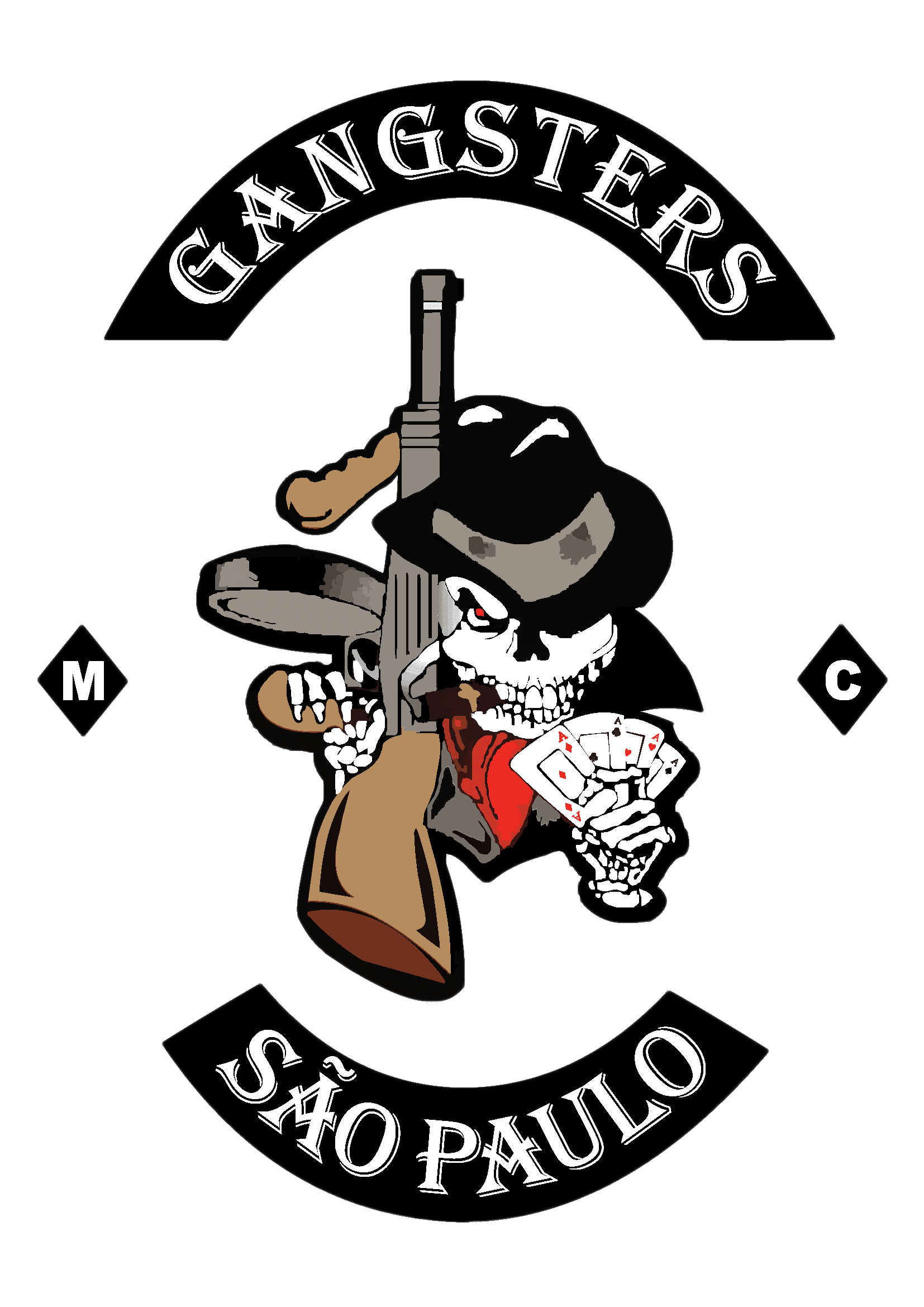 Logotipo Full Gangsters Moto Clube