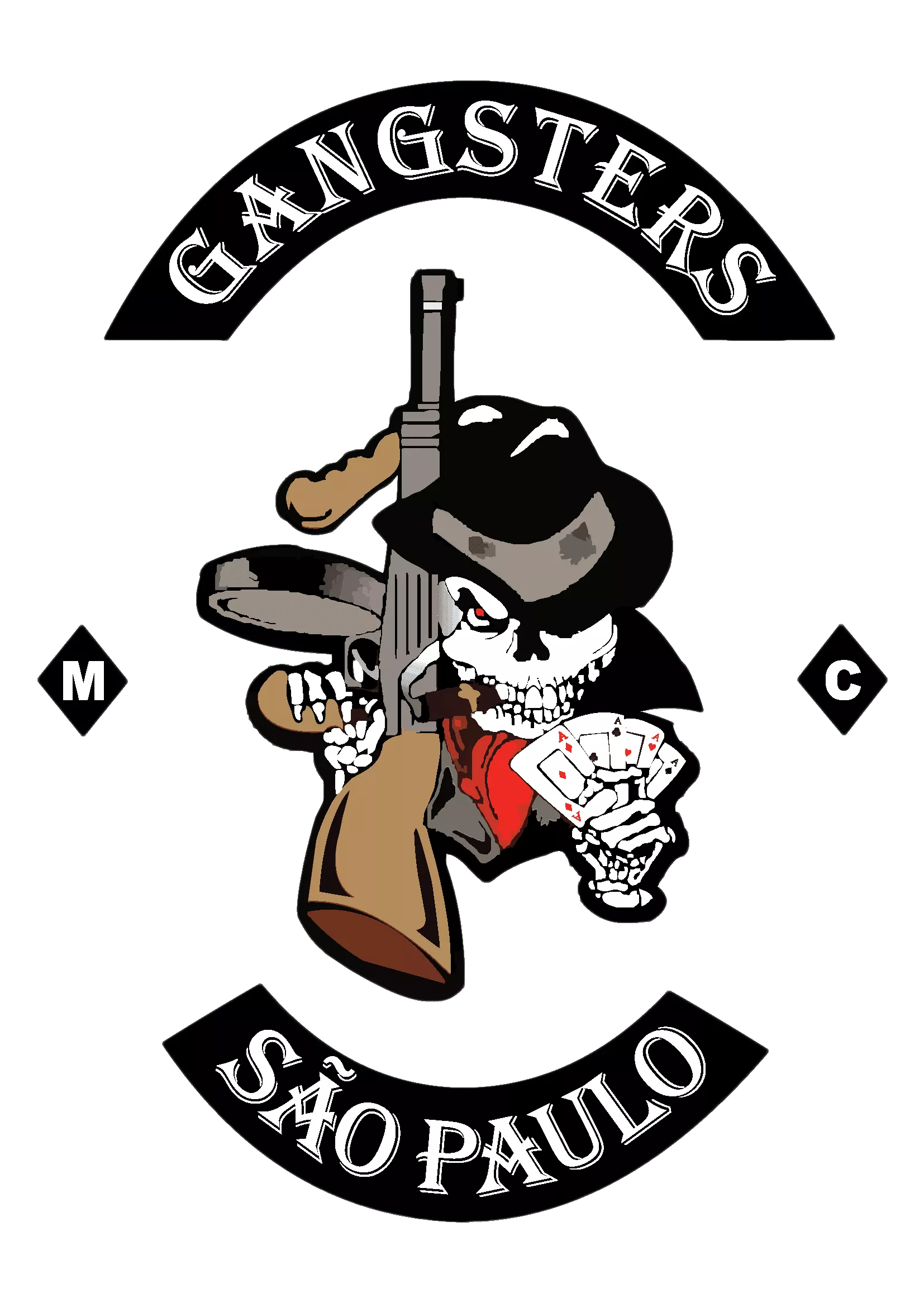 Logotipo Full Gangsters Moto Clube